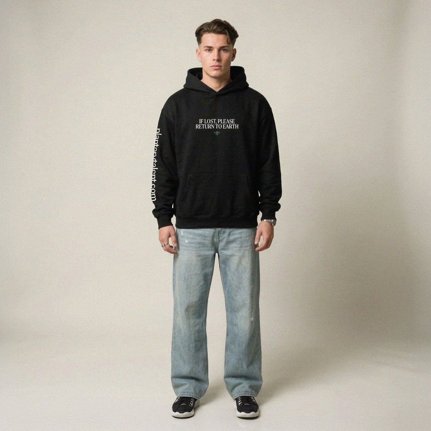 If Lost, Please Return to Earth Oversized Hoodie