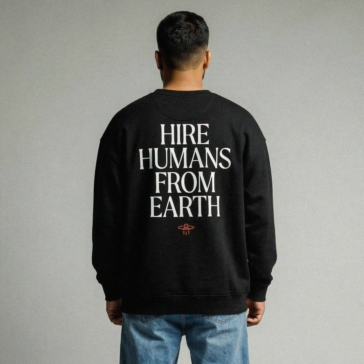 Hire Humans From Earth Oversized Crewneck